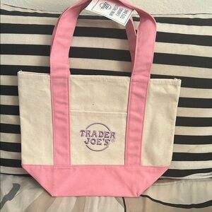 Trader Joes Mini Pink Tote